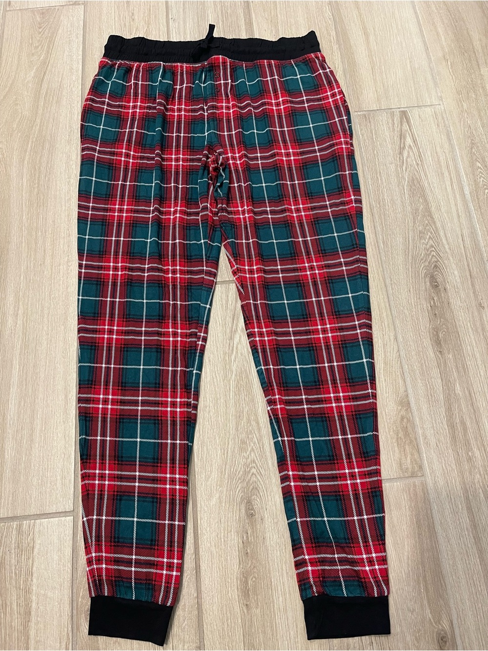 Little Sleepies Christmas Plaid Checkered Bamboo Pajama Jogger Pants Sz S